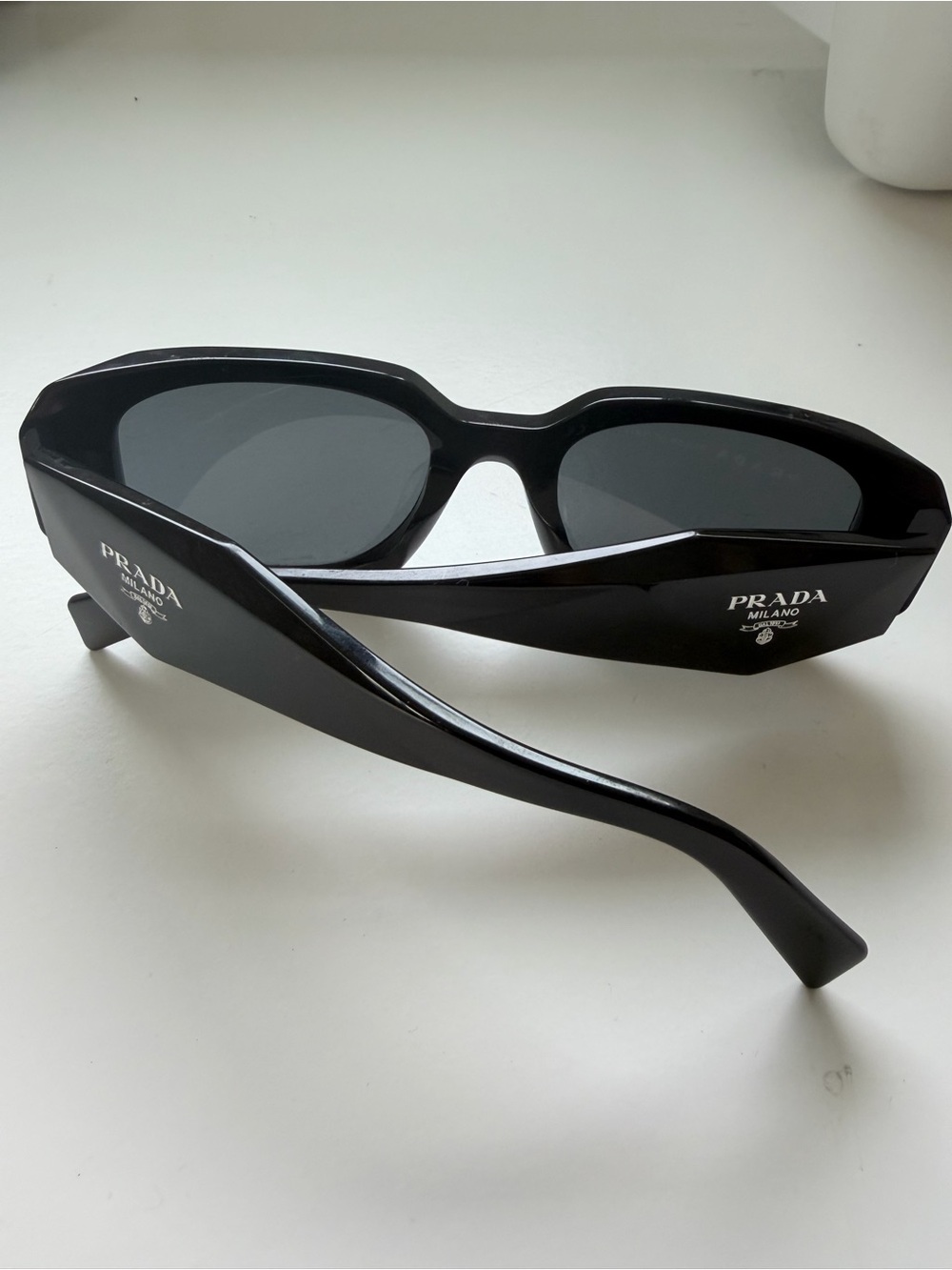 Prada Black Geometric Oversized Sunglasses - Picture 5 of 5